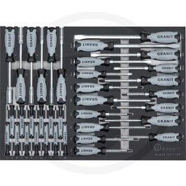 GRANIT BLACK EDITION Insert set, screwdrivers