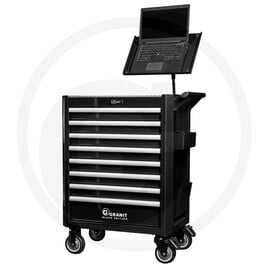 GRANIT BLACK EDITION DynamicPro Service workshop trolley, with tools
