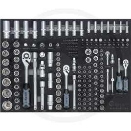 GRANIT BLACK EDITION Insert set, socket wrenches, metric