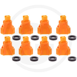 Nozal Pack of 8 KWIX RDX flat jet nozzles, ora