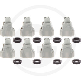 Nozal Pack of 8 KWIX RDX flat jet nozzles, gre