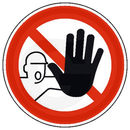 Prohibitory sign