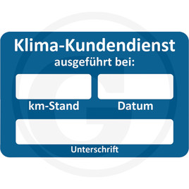 Eichner VPE250 Aufkleber "Klimaanlage"