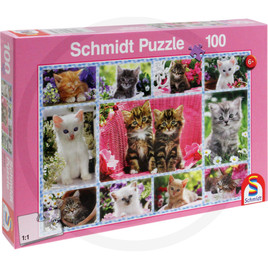 Schmidt Puzzle, Katzenbabys, 100 Teile