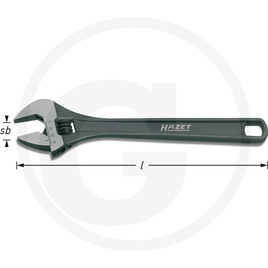 Hazet Open-End Wrench, adjustable