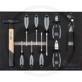 GRANIT BLACK EDITION Insert set, screwdrivers and hammers