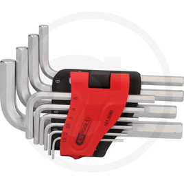 KS Tools Hex key set, in folding holder