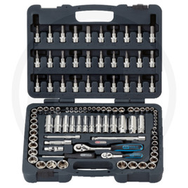 KS Tools 1/4"+3/8" CHROMEplus® socket wrench set,