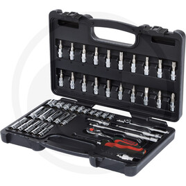 KS Tools 1/4" CHROMEplus® socket wrench set, 47 p