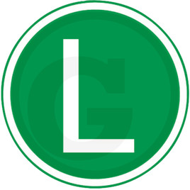 Schild ''lärmarm'' L, Grund grün
