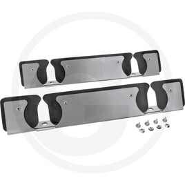 GRANIT Doppelstielhalter - Edelstahl -