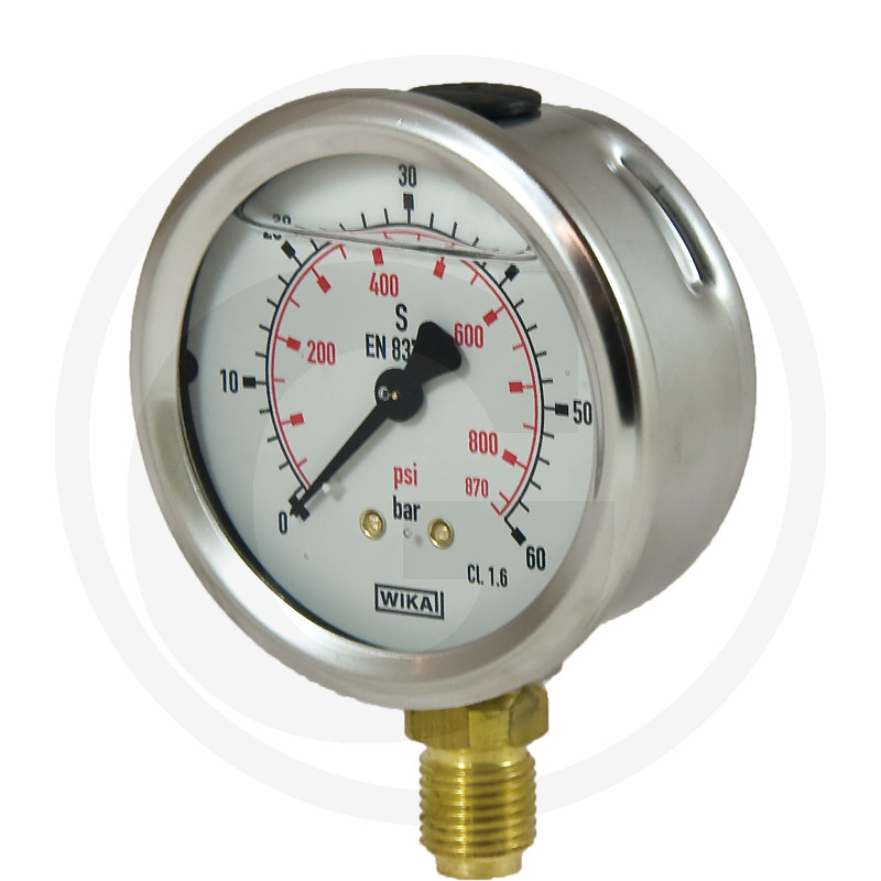 WIKA Manometer 60 bar Ø63 mm 1/4"