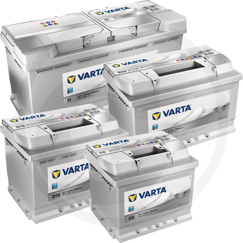 VARTA Starterbatterie Silver Dynamic 12V, 100 Ah / 830 A, L x B x